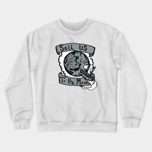 Sail Us to the Moon - Radiohead Illustrated Lyrics Crewneck Sweatshirt